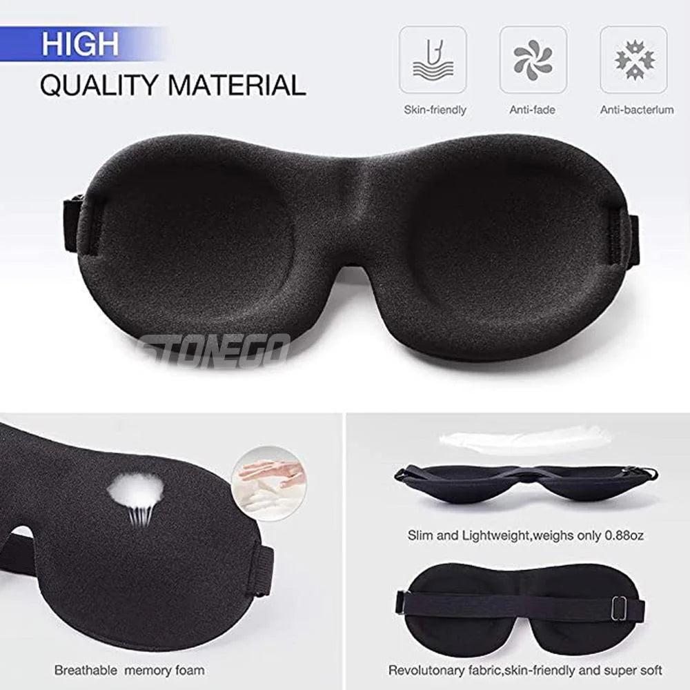 3D Slaapmasker Met Verstelbare Band