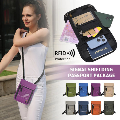 RFID Anti-Theft Travel Neck Pouch
