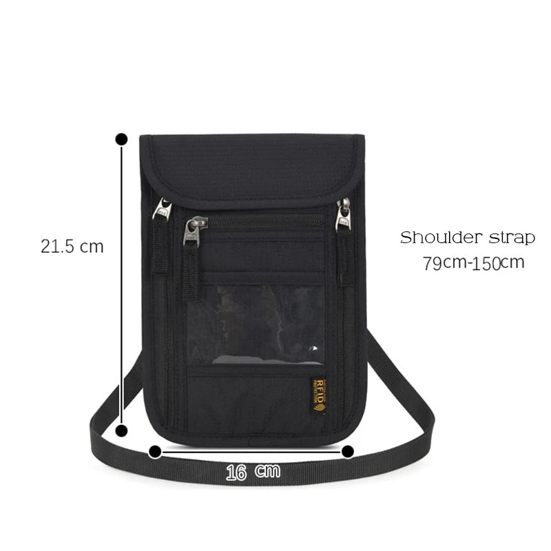 RFID Anti-Theft Travel Neck Pouch