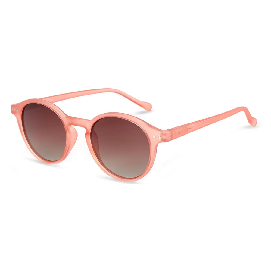 Roze · bruin glas